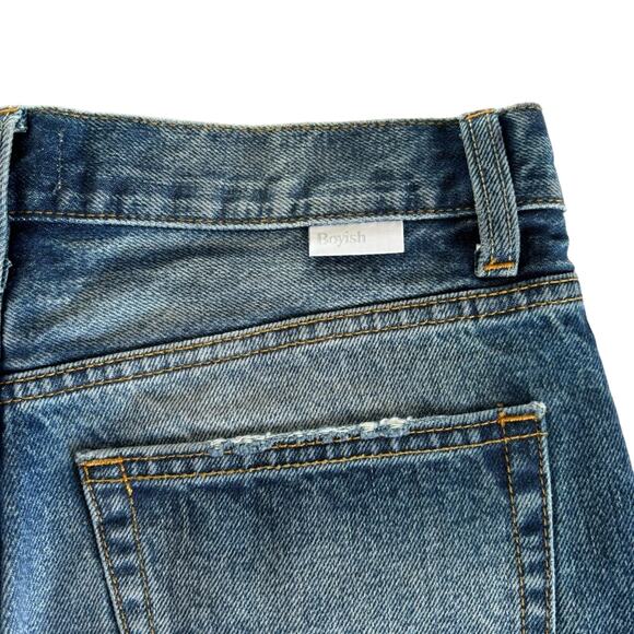 Boyish The Monty Miss Julie Blue High Rise Relaxed Denim Shorts Size 27 NWT - Picture 8 of 10